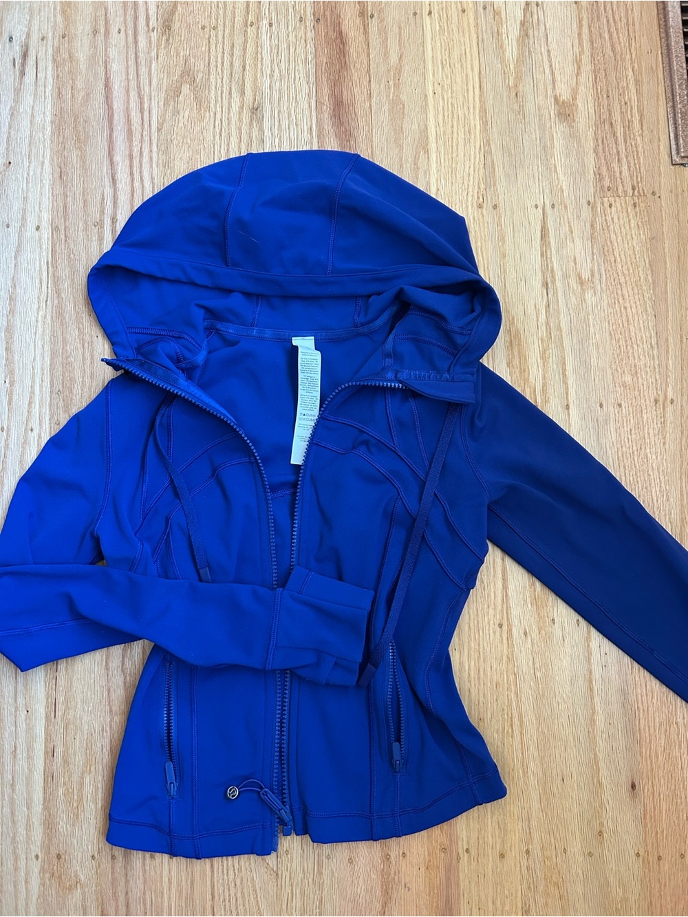 Blue define new no tag lululemon Women's Hooded Zip Jacket